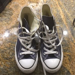 Navy blue Converse high tops - All Star